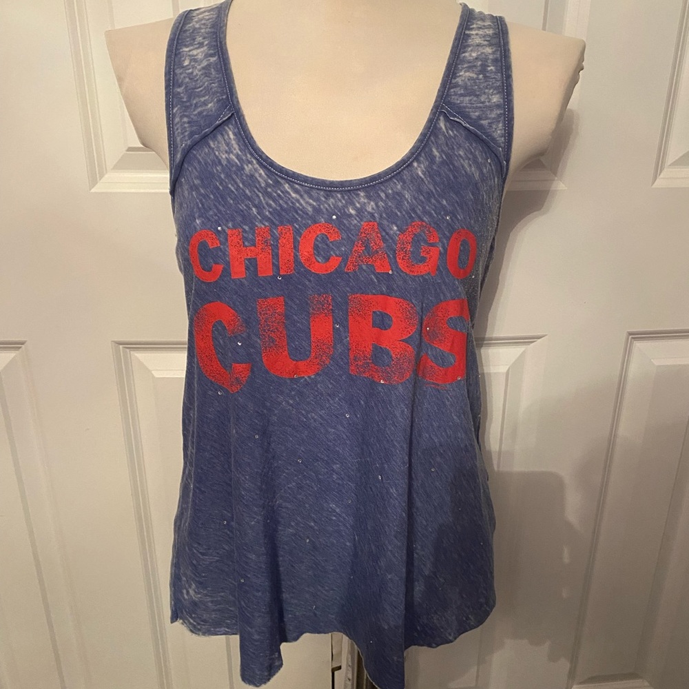 Chicago CUBS brand new blue tank. Tiny rhinestone embellishments.